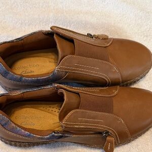 Clarks Caroline Cove Leather Slip-On Loafers